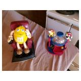 2 Plastic M&M Dispensers 2 Plastic M&M Dispensers