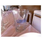 Pepsi Tray, Glass Beer Pitchers & Mug Pepsi Tray, Glass Beer Pitchers & Mug