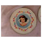 Vintage Tin Snow White Plates Vintage Tin Snow White Plates