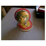 Vintage Metal Globe W/Triva Base Vintage Metal Globe W/Triva Base