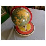 Vintage Metal Globe W/Triva Base Vintage Metal Globe W/Triva Base