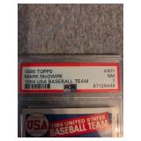 Graded 1985 Mark McGwire USA Baseball Card #401 Graded 1985 Mark McGwire USA Baseball Card #401