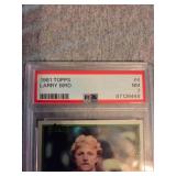 Graded 1981 Larry Bird #4 Basketball Card Graded 1981 Larry Bird #4 Basketball Card
