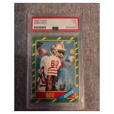 Graded 1986 Jerry Rice #161 Football Card Graded 1986 Jerry Rice #161 Football Card