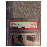 Graded 1984 Don Mattingly #8 Baseball Card Graded 1984 Don Mattingly #8 Baseball Card
