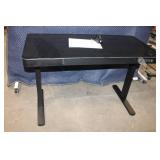 Adjustable Black Standing Desk with Drawer and Electronic Controls