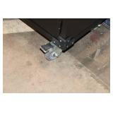 Black Rolling Metal Tool Cabinet with Drawers and Pegboard Back 32in x 16in x 52in