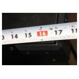 Black Rolling Metal Tool Cabinet with Drawers and Pegboard Back 32in x 16in x 52in