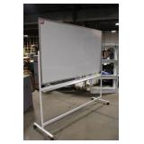 Large Mobile Double-Sided Whiteboard on Wheels 70x40 Inches