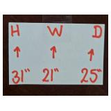 Classic Two-Drawer Wood Filing Cabinet with Handles