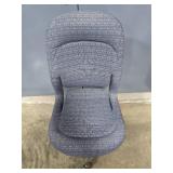 Upholstered Swivel Office Chair with Caster Wheels