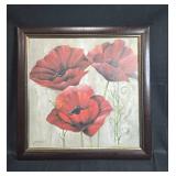 Framed Floral Artwork by Rion Witham, 29x29 Inches