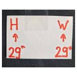 Framed Floral Artwork by Rion Witham, 29x29 Inches