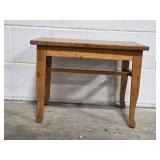 Vintage Wooden Side Table with Inlay Design 15x20x12 in Vintage Wooden Side Table with Inlay Design 15x20x12 in