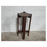 Set of 2 Vintage Wooden Plant Stands Set of 2 Vintage Wooden Plant Stands