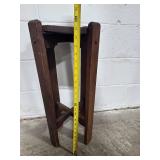 Set of 2 Vintage Wooden Plant Stands Set of 2 Vintage Wooden Plant Stands