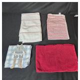 Collection of Kitchen Towels, Potholders, and Utensils Collection of Kitchen Towels, Potholders, and Utensils