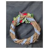Set of 4 Decorative Wreaths with Faux Flowers and Greenery Set of 4 Decorative Wreaths with Faux Flowers and Greenery