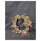 Set of 4 Decorative Wreaths with Faux Flowers and Greenery Set of 4 Decorative Wreaths with Faux Flowers and Greenery