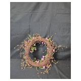 Set of 4 Decorative Wreaths with Faux Flowers and Greenery Set of 4 Decorative Wreaths with Faux Flowers and Greenery