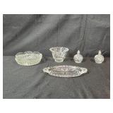 Assorted Vintage Pressed Glass Bowls, Cups, and Shakers Collection Assorted Vintage Pressed Glass Bowls, Cups, and Shakers Collection