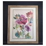 Framed Floral Watercolor Print 25x31 Inches Framed Floral Watercolor Print 25x31 Inches