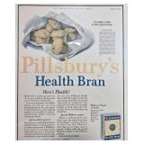 Set of 3 Framed Art Prints and Advertisement Including Monet Scenes and Pillsbury Health Bran Ad Set of 3 Framed Art Prints and Advertisement Including Monet Scenes and Pillsbury Health Bran Ad