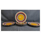 Set of Tabletops Gallery Argentina Hand Painted Dinner Plates Set of Tabletops Gallery Argentina Hand Painted Dinner Plates