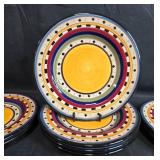 Set of Tabletops Gallery Argentina Hand Painted Dinner Plates Set of Tabletops Gallery Argentina Hand Painted Dinner Plates