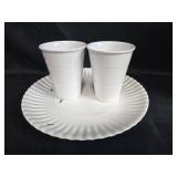 Coleman Personal Cooler with Plastic Cups and Plastic Plate w Ant Design Coleman Personal Cooler with Plastic Cups and Plastic Plate w Ant Design