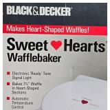 Black & Decker Sweet Hearts Wafflebaker Model G12 with Manuals