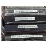 Collection of Cassette Tapes in Vintage Carrying Case - Christmas, Classical, Variety