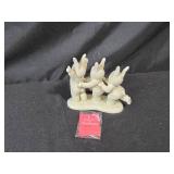 Set of Department 56 Snowbunnies Figurines with Original Boxes