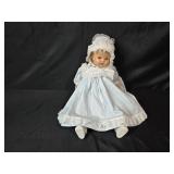 Vintage Baby Doll with Blue Dress and Extra Handmade Outfits