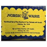 Vintage Aluminum and Cast Iron Kitchen Utensil Lot with Nordic Ware Rosette & Timbale Iron Set