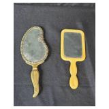 Set of Vintage Handheld Vanity Mirrors Assorted Designs