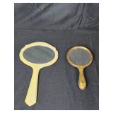 Set of Vintage Handheld Vanity Mirrors Assorted Designs