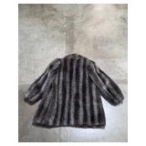 Carol Horn Captivity Real Fur Coat Size 8 Made in USA