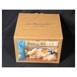 2-Piece Crackle Finish Bunny Figurine Set