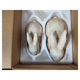 2-Piece Crackle Finish Bunny Figurine Set