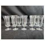 Set of Vintage Glass Dessert and Sundae Cups