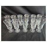 Set of Vintage Glass Dessert and Sundae Cups