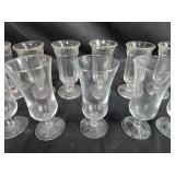 Set of Vintage Glass Dessert and Sundae Cups