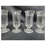 Set of Vintage Glass Dessert and Sundae Cups