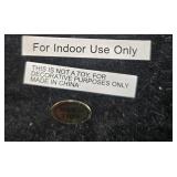 Decorative Conch Shell on Stand and Glass Vase Set