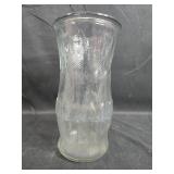 Decorative Conch Shell on Stand and Glass Vase Set