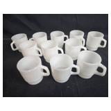 Set of White Heavy Duty Diner-Style Coffee Mugs