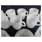 Set of White Heavy Duty Diner-Style Coffee Mugs