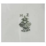 Assorted Vintage Decor Lot Inc Koenigszelt, with Porcelain Plates, Framed Lady Print, Figurine and Candles