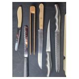 Large Collection of Mixed Flatware and Kitchen Knives